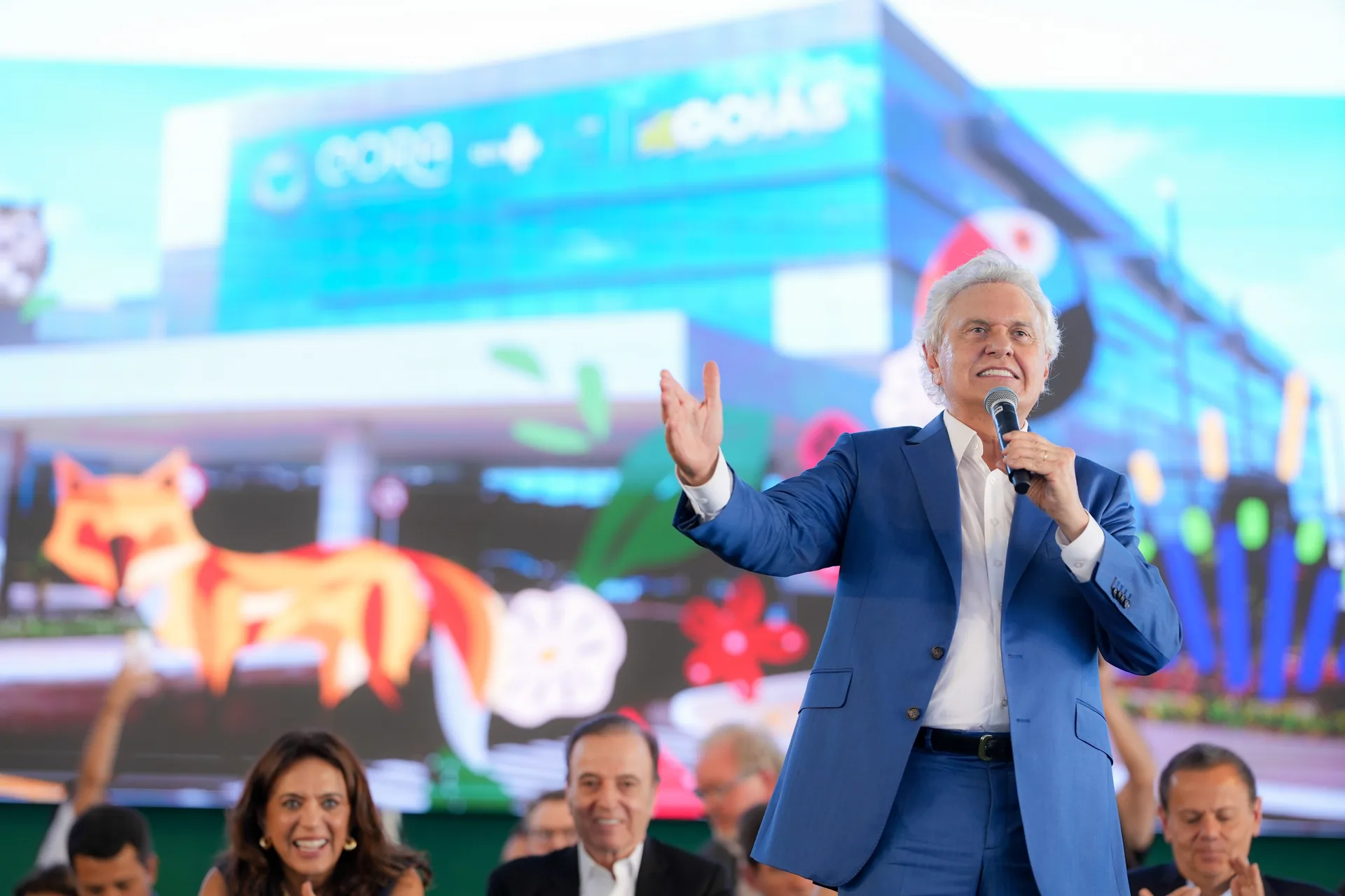 Ronaldo Caiado durante evento público